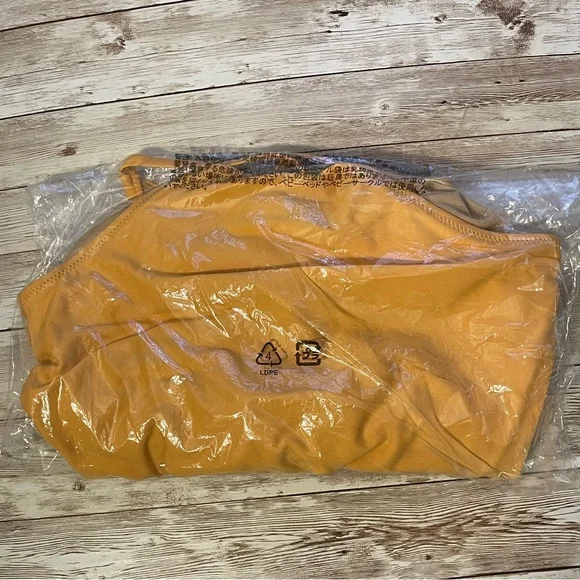 🆕 Old Navy Women’s V-Neck Ruffle-Trim Cutout One Piece Swim Swimsuit Mango 8-10 - Picture 13 of 15